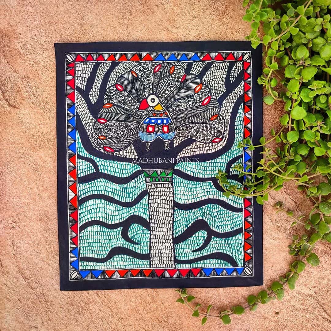 Peacock Tree Wall Hanging