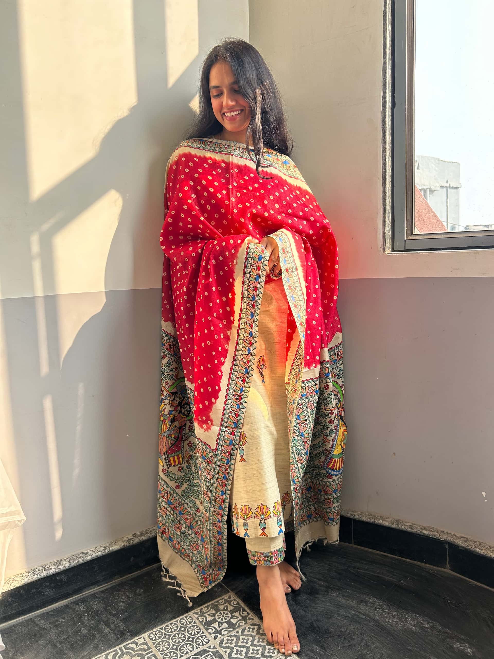 Radha Raman Bandhini Dupatta