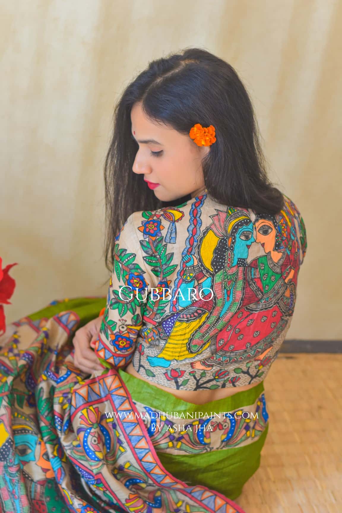 RADHA SANG KRISHNA Tussar Silk Blouse