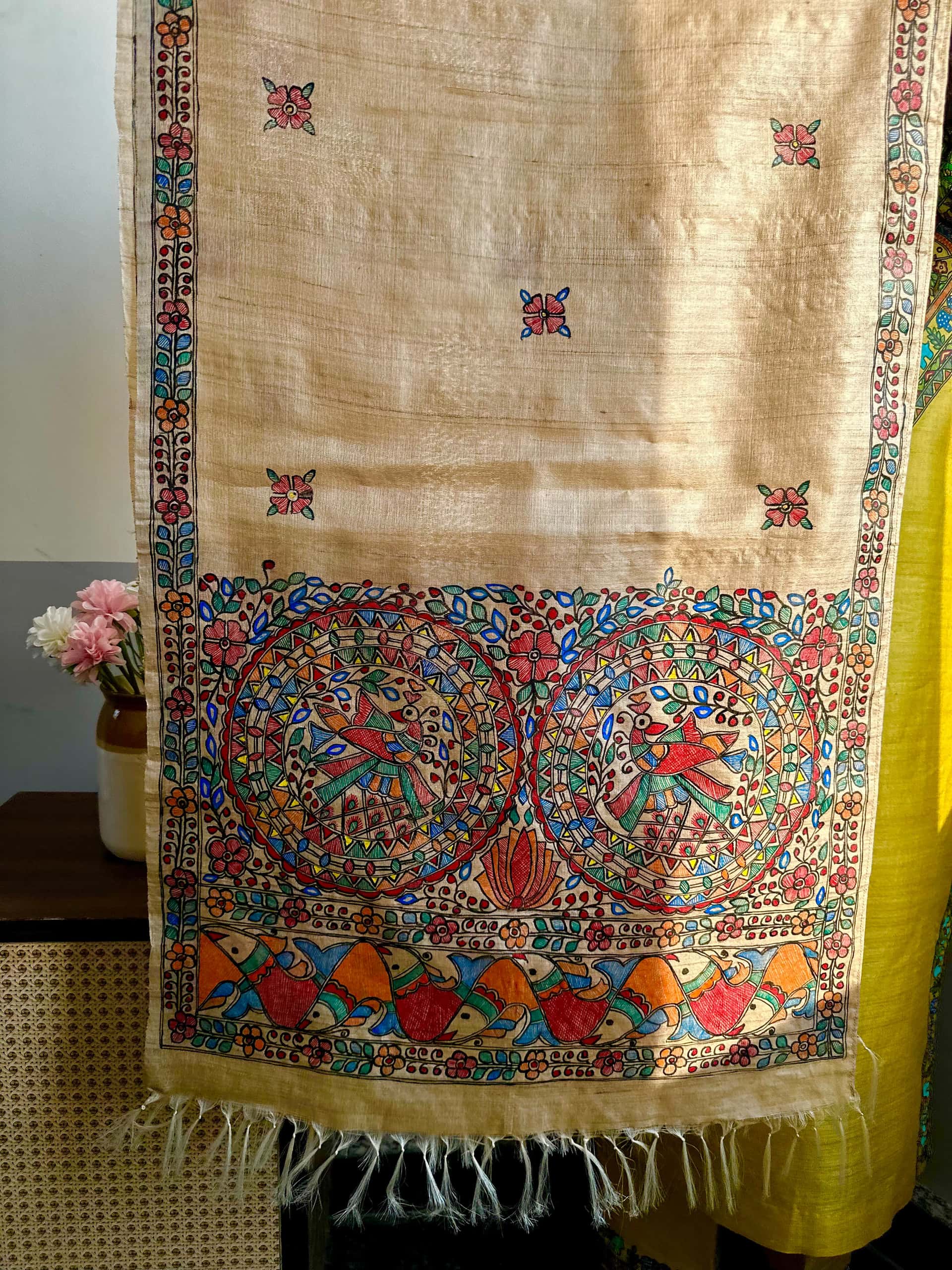 Mayur Tussar Silk Stole