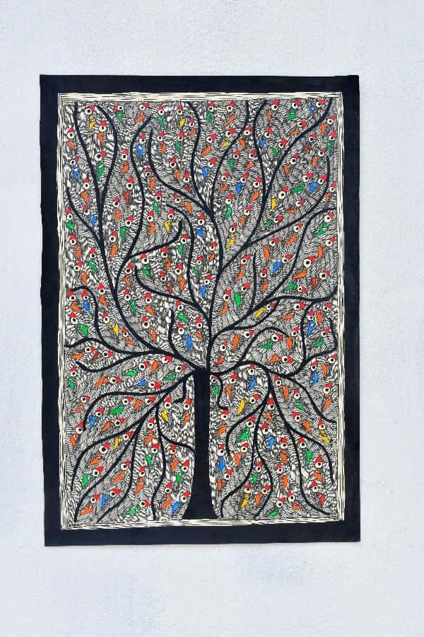 Large Godhna Wall Hanging