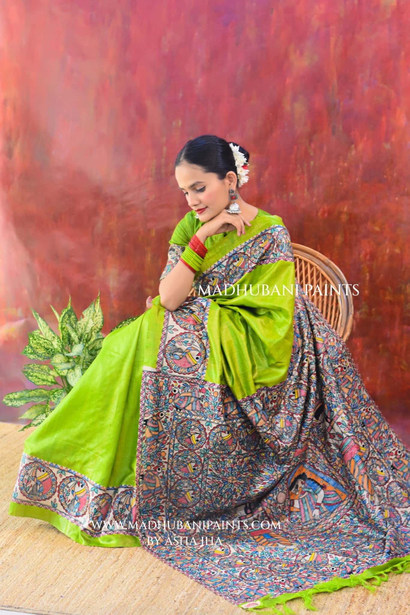 HARIYALI DOLI KA HAAR Tussar Silk Saree
