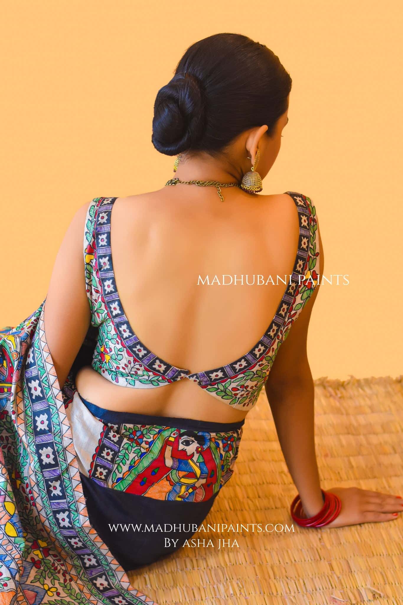 GODNA DOLI Hand-painted Madhubani Blouse