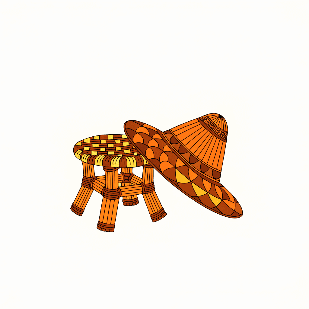 Japi to Sorai: Assam's Cane and Bamboo Craft — illustration