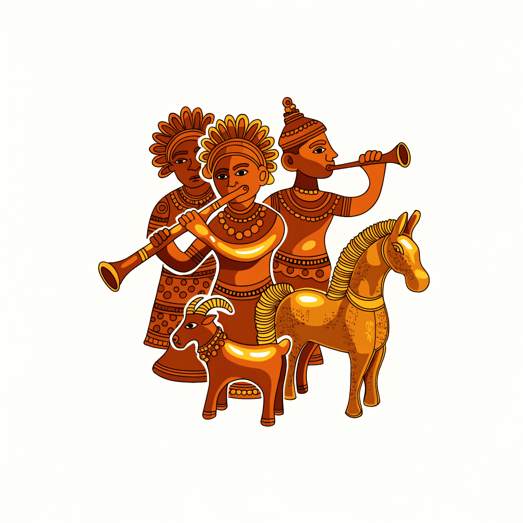 Dhokra: India's 4,000-Year-Old Lost-Wax Metal Craft — illustration