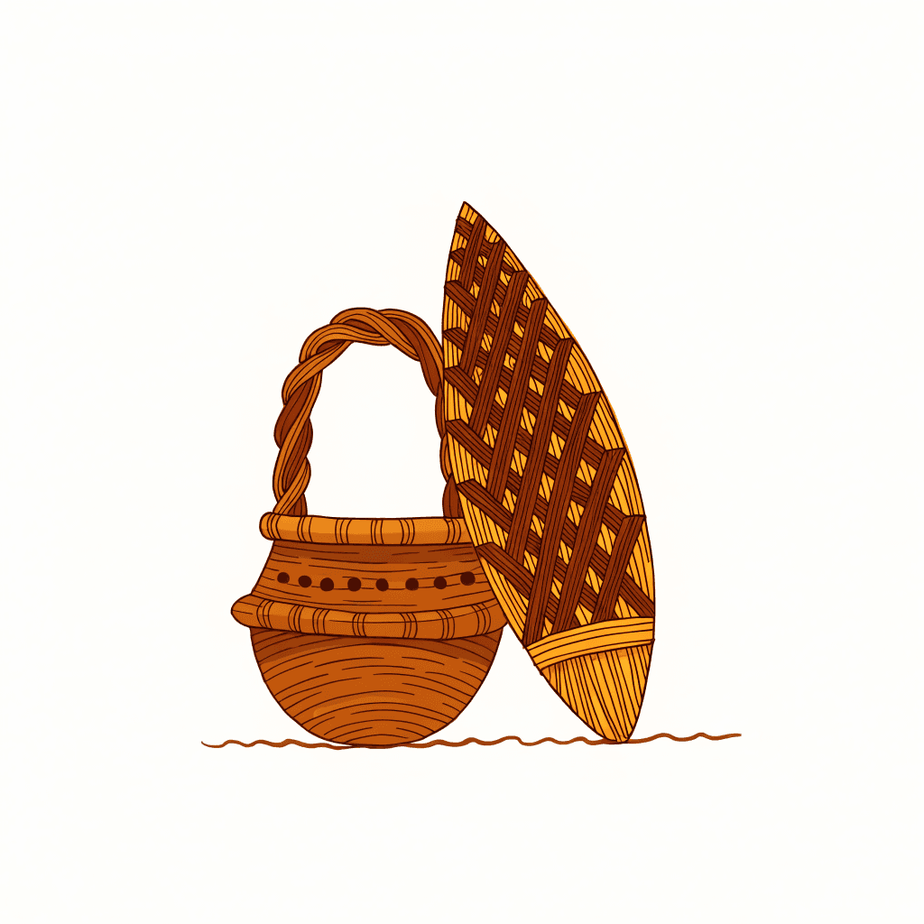 Cane & Bamboo Craft of the Khasi and Garo Hills — illustration
