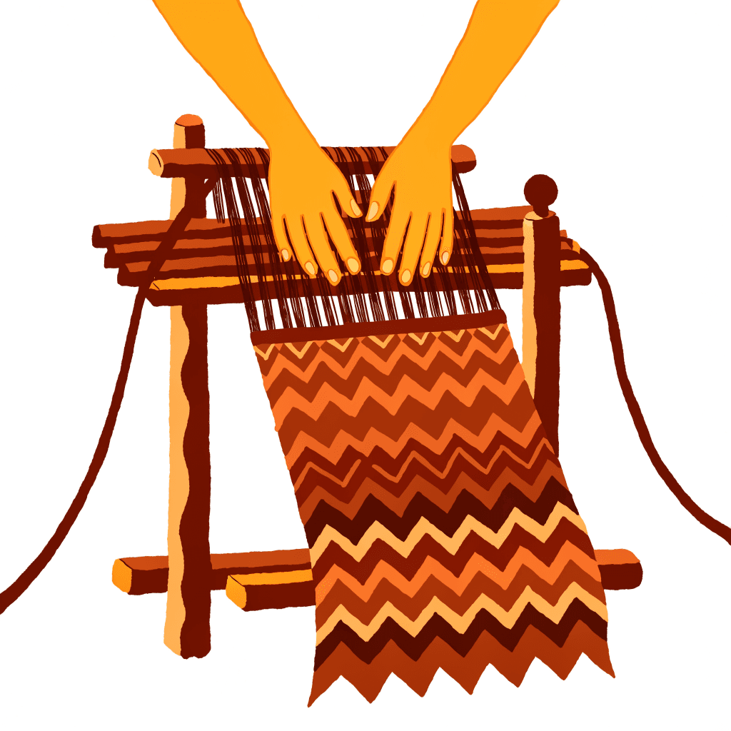 Apatani and Adi Weaves of Arunachal Pradesh — illustration