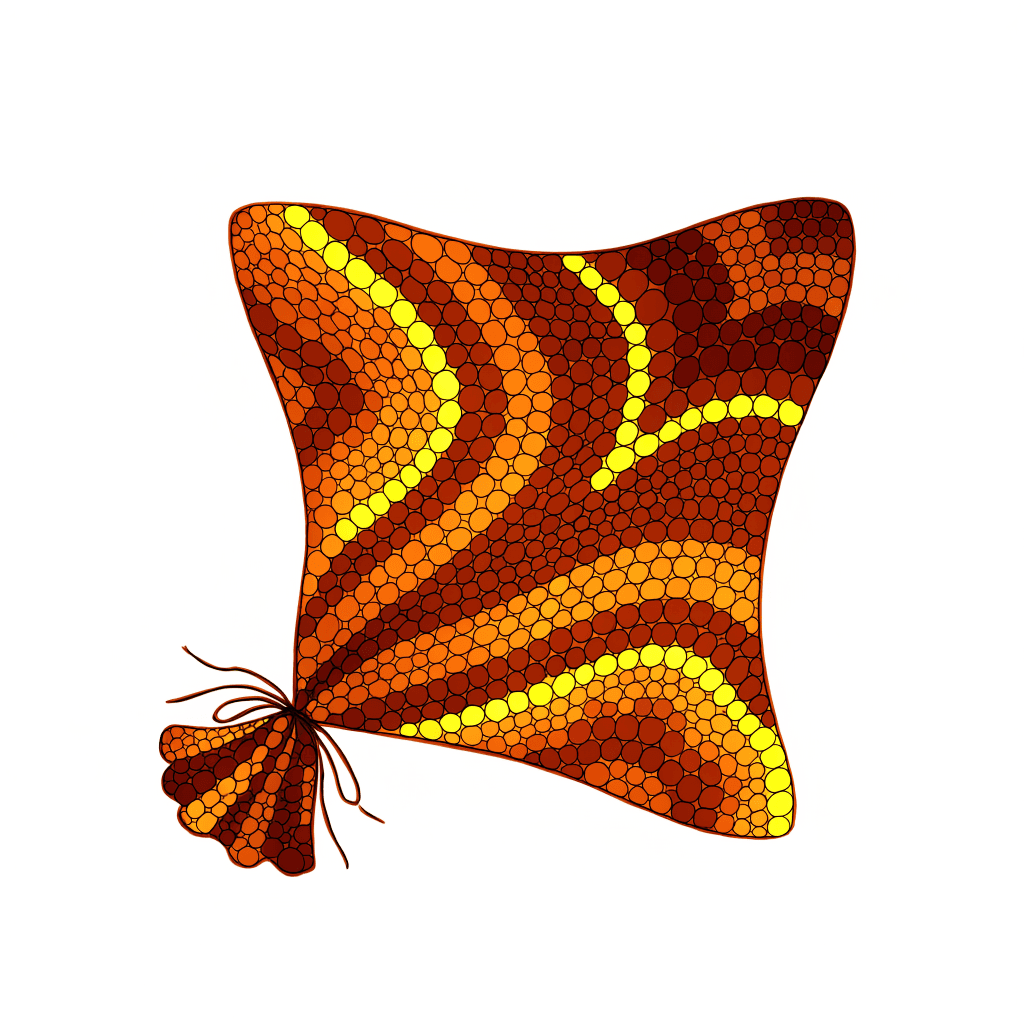 How Bandhani Turns a Thousand Knots into Cloth — illustration
