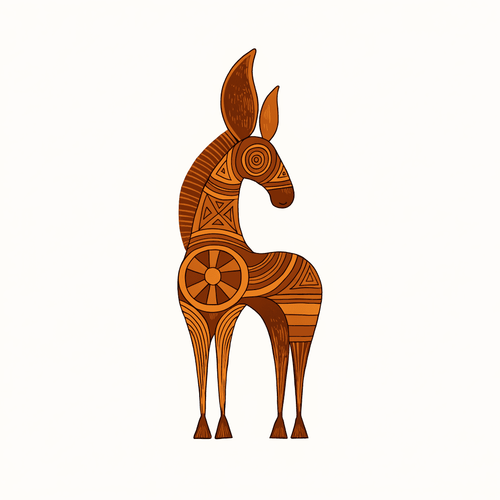 Bankura Terracotta — The Horse That Became a Craft Icon — illustration