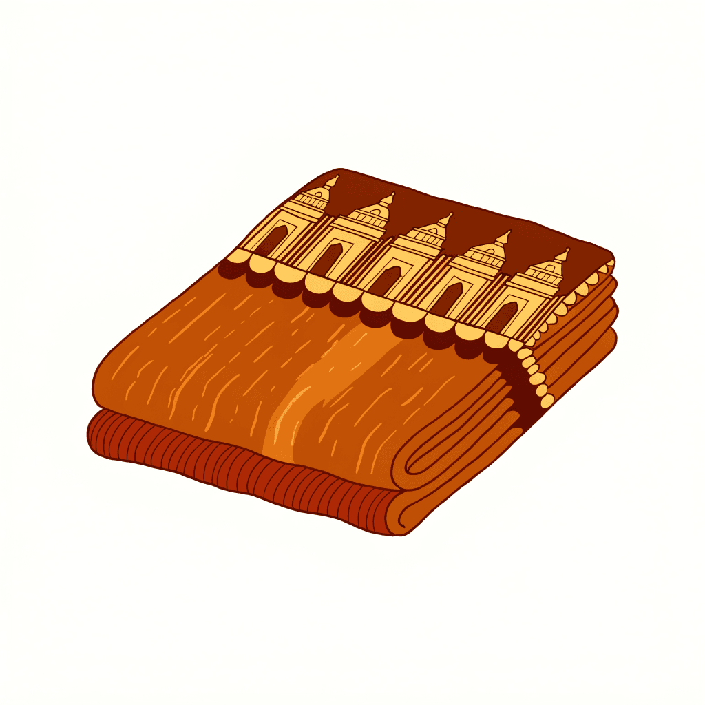 The Kanchipuram Silk Sari, Explained — illustration