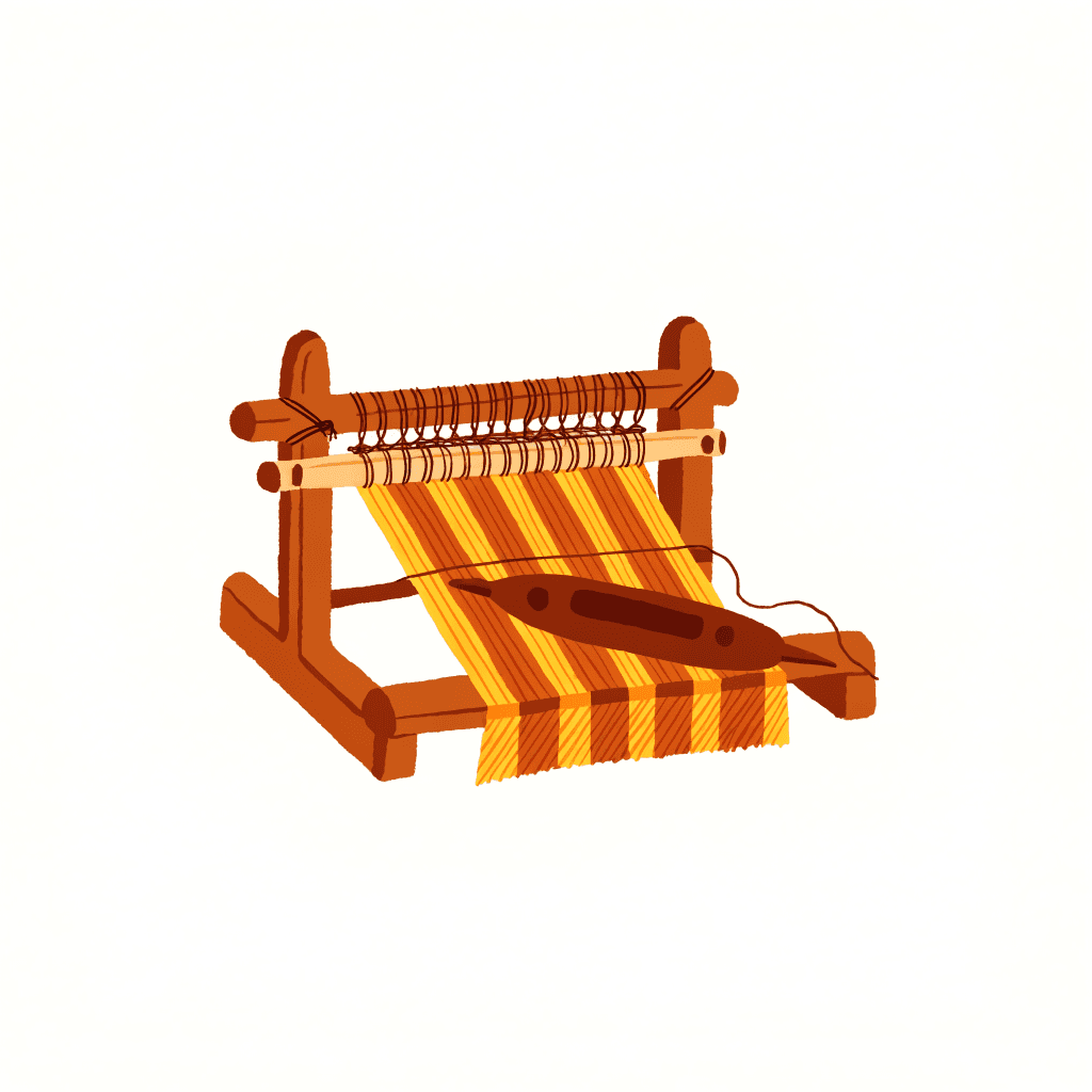 Lepcha Thara — Backstrap Weaving in Sikkim — illustration