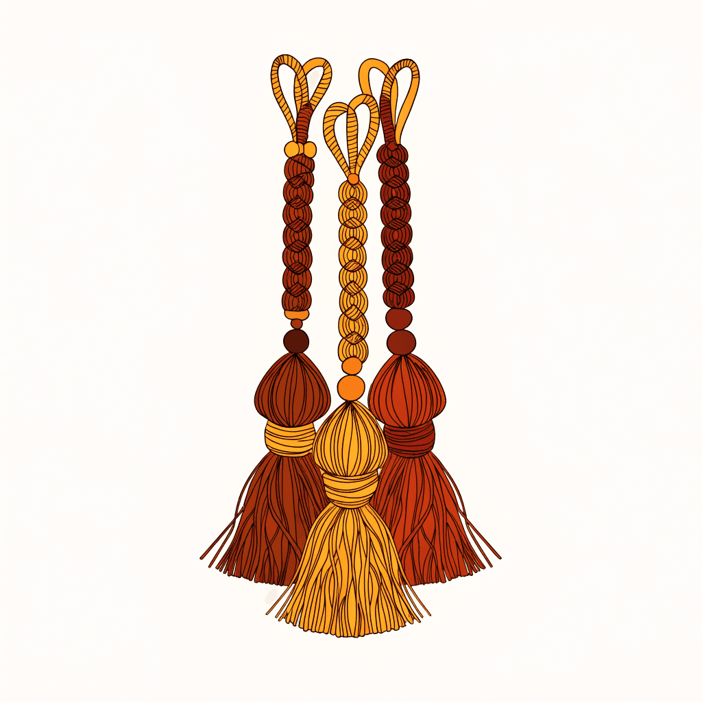 The Punjabi Parandi — Patiala's Silk Hair Tassel — illustration