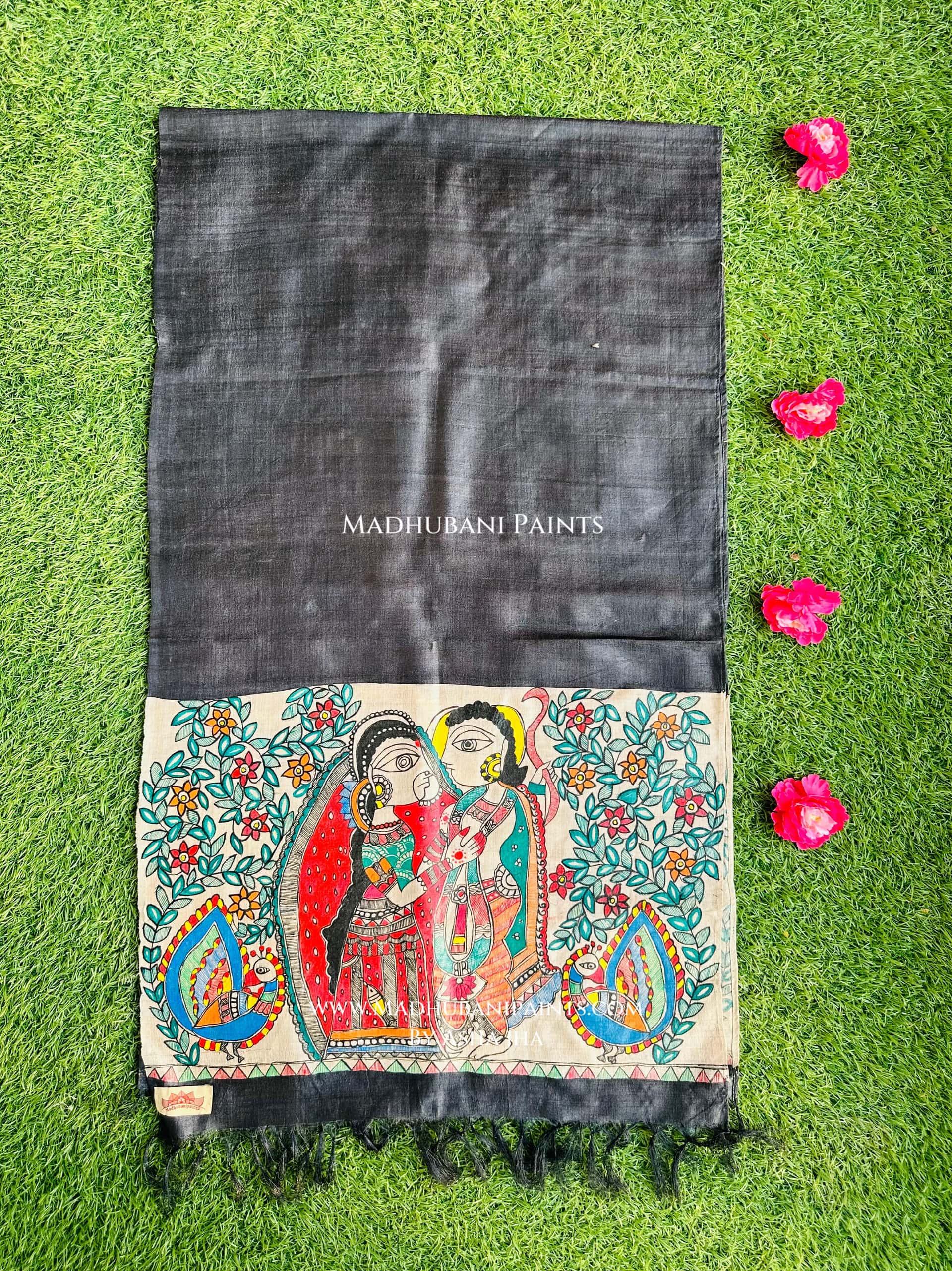 Sita Ram Tussar Silk Stole