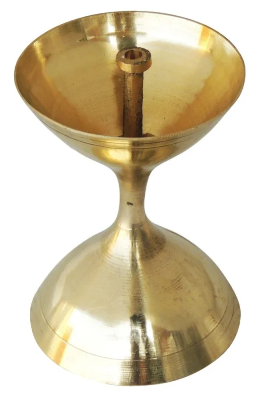 Brass Akhand Diya (Deepak), 3 inch (No. 9)