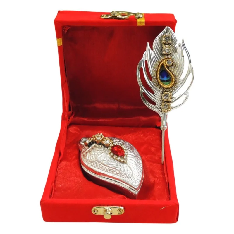 Aluminium Pooja Accessory for Pooja (Tilak Dani), 2.5 inch