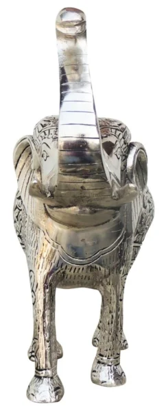 Aluminium Elephant Showpiece, 11 inch, Vedikcraft Moradabad