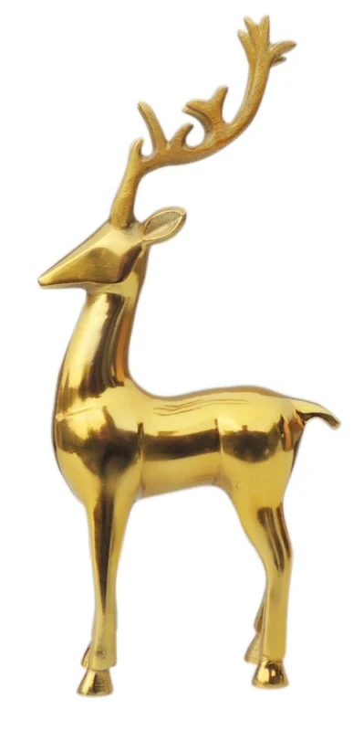 Aluminium Deer Showpiece, 15 inch