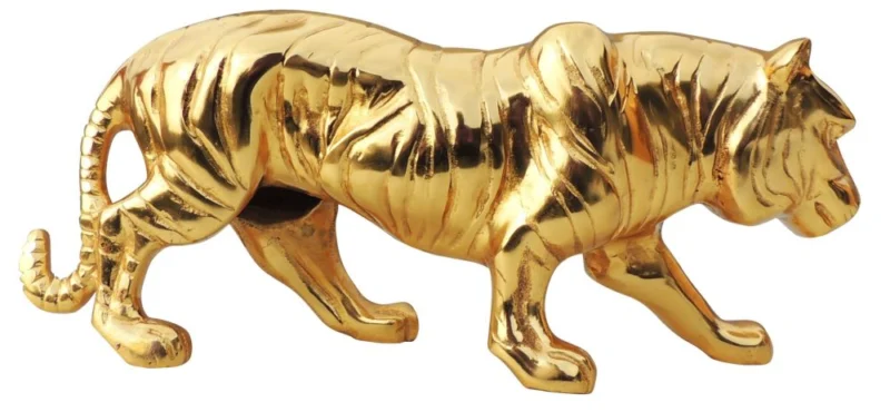 Aluminium Tiger Showpiece, 6.2 inch, 2.66 kg