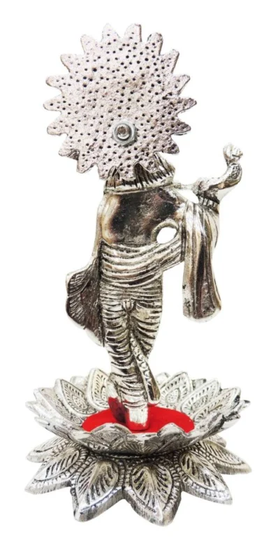 Krishna Ji with Flute Idol in Aluminium, 6.5 inch, design AS200-S