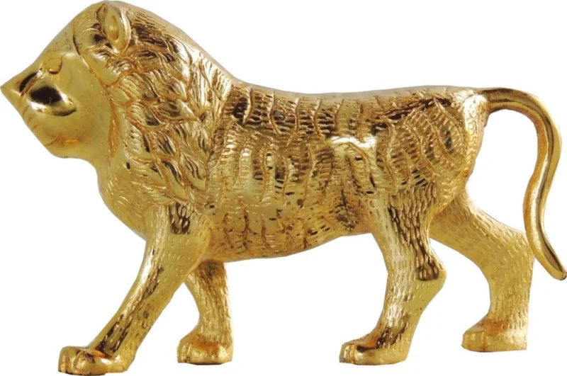 Aluminium Lion Showpiece, 5.6 inch, design AS214-G