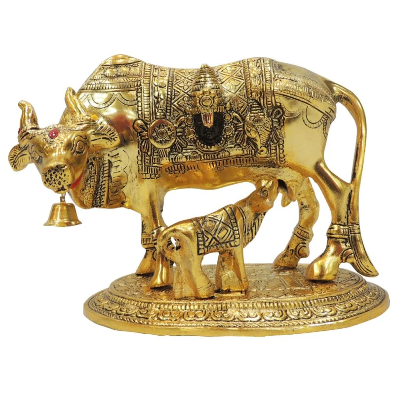 Aluminium Cow Showpiece, 6 inch, 740 g