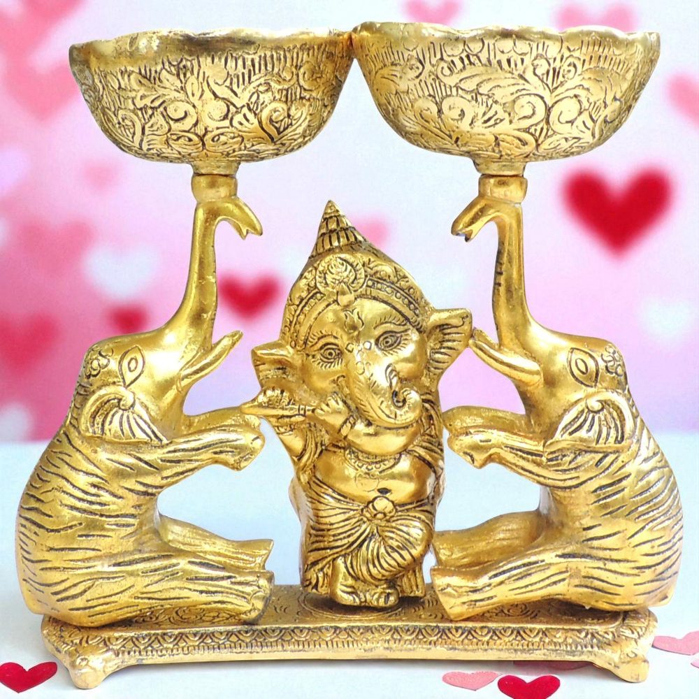 Aluminium Bowl (Double Ganesh), 9 inch, Vedikcraft Moradabad