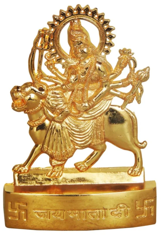 Durga Maa Idol in Aluminium, 4.2 inch – for Home Mandir