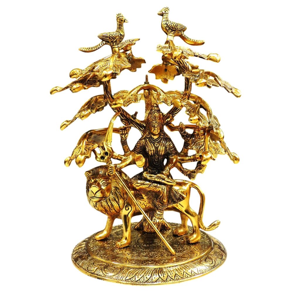 Durga Maa Idol in Aluminium, 15 inch, Vedikcraft Moradabad