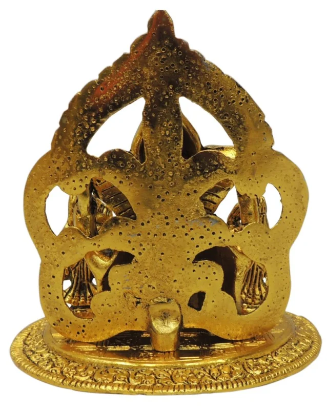 Ganesh Ji Idol in Aluminium, 5.7 inch