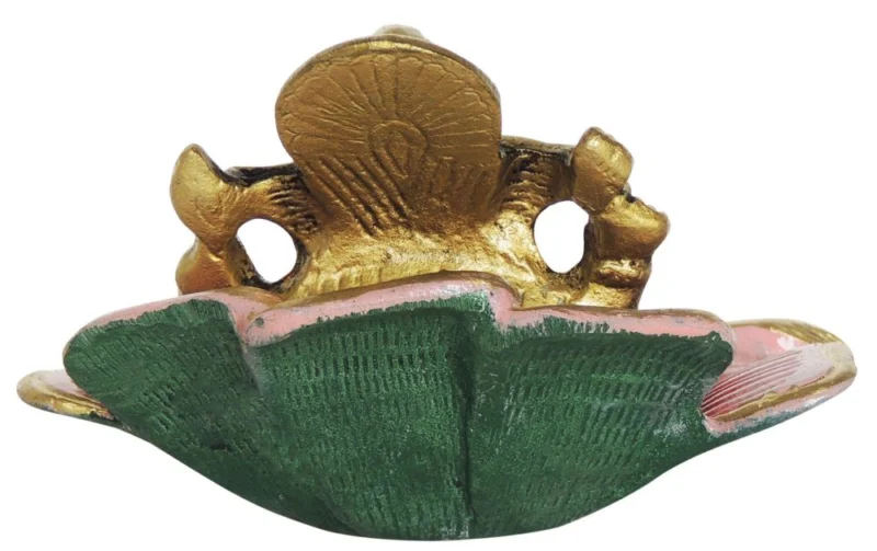 Ganesh Ji Idol in Aluminium, on Lotus