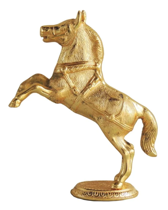 Aluminium Horse Showpiece, 10 inch – for Table Décor
