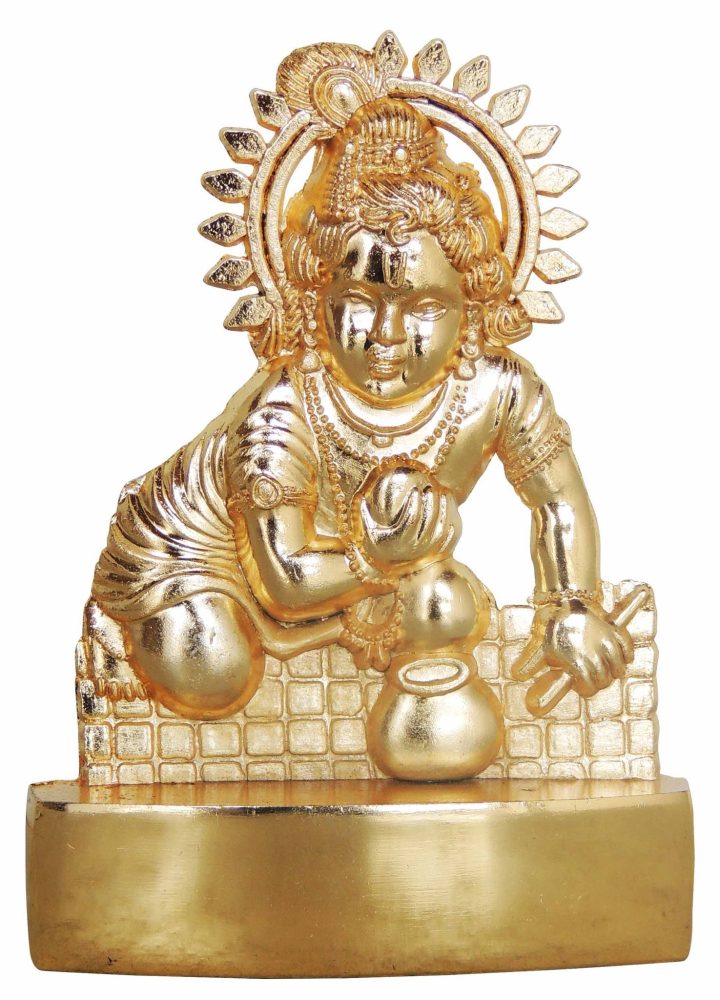Laddu Gopal Idol in Aluminium, 4 inch, Vedikcraft Moradabad