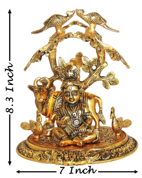 Laddu Gopal Idol in Aluminium, 8.3 inch, Vedikcraft Moradabad