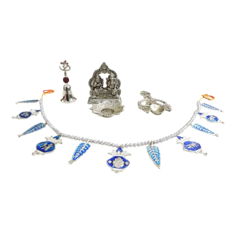 Laxmi Ganesh Murti Pair in Aluminium (Bandhanwar)