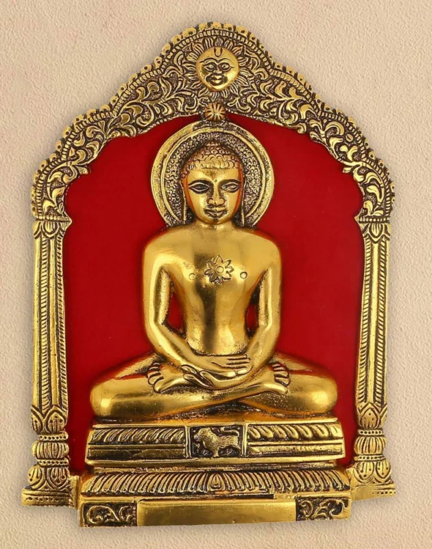 Deity Idol in Aluminium (Mahaveer), 8.7 inch