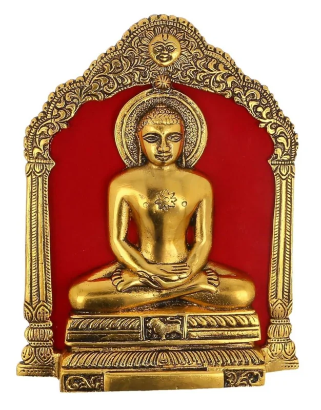 Deity Idol in Aluminium (Mahaveer), 8.7 inch