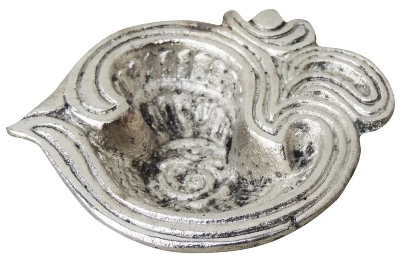 Aluminium Om Diya (Deepak), 0.5 inch