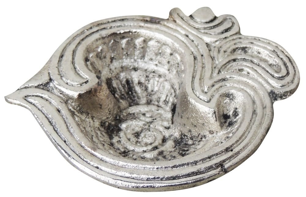 Aluminium Om Diya (Deepak), 0.5 inch, Vedikcraft Moradabad