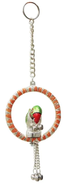 Aluminium Wall Hanging Decorative (Parrot Ring Small), 3 inch, Vedikcraft Moradabad