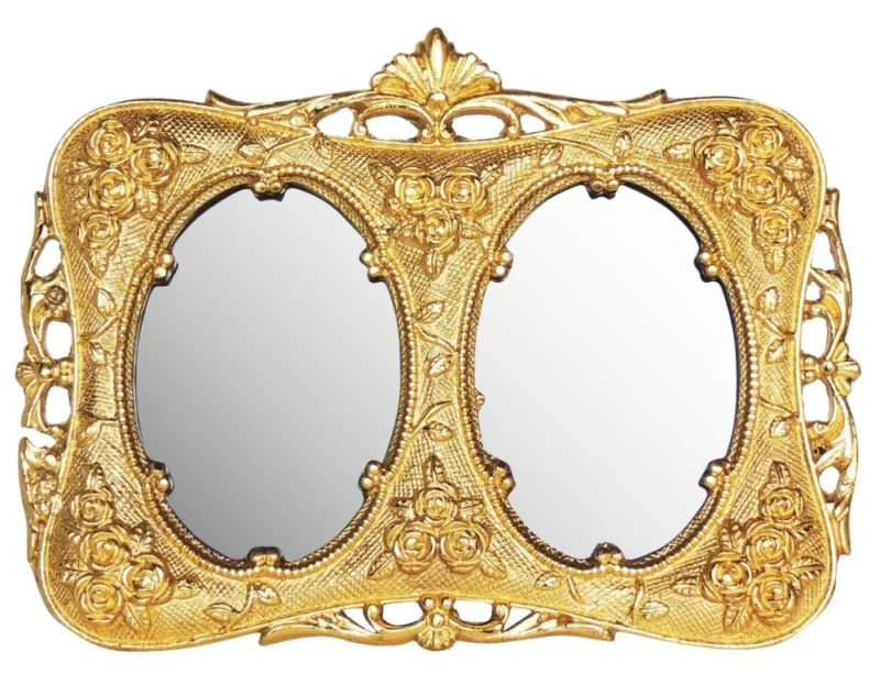 Aluminium Photo Frame Double, 9.5 inch – Antique Décor