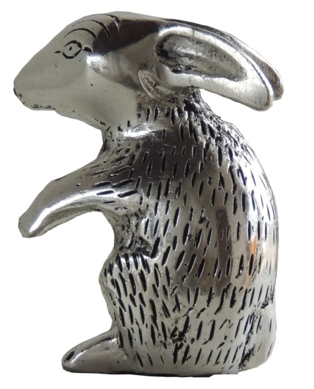 Aluminium Rabbit Showpiece (Small), 3 inch