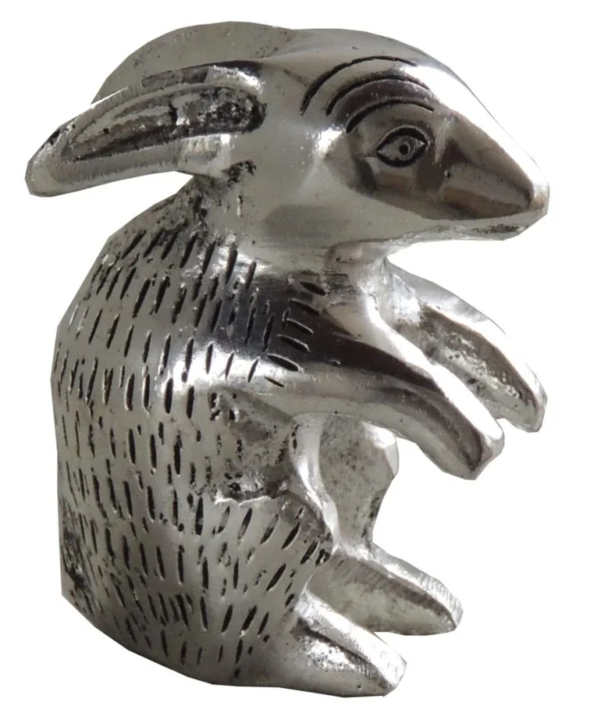 Aluminium Rabbit Showpiece (Small), 3 inch – for Table Décor