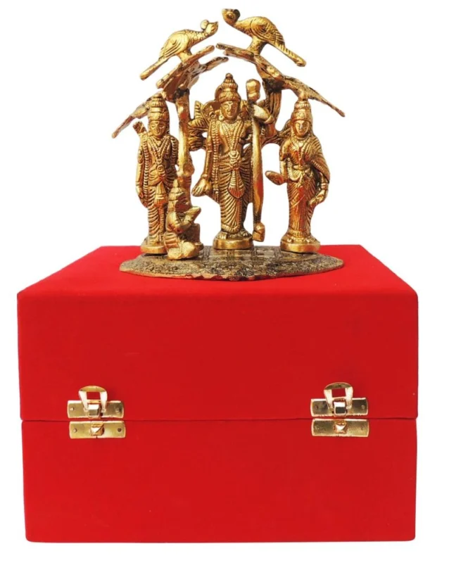 Ram Darbar Idol in Aluminium (Ramdarbar Velvet Box)