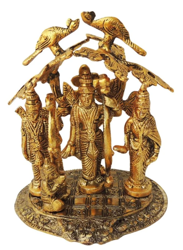 Ram Darbar Idol in Aluminium (Ramdarbar Velvet Box)