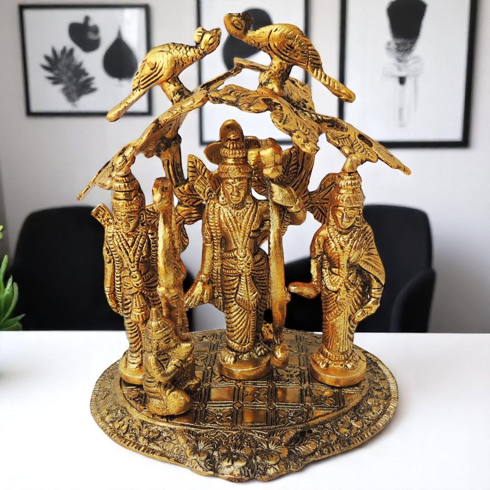 Ram Darbar Idol in Aluminium (Ramdarbar Velvet Box), Vedikcraft Moradabad