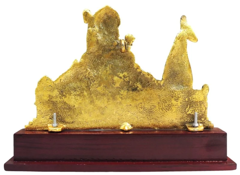 Aluminium Mandir for Home (Pooja Temple) (Ramji Ayodhya), 9.3 inch