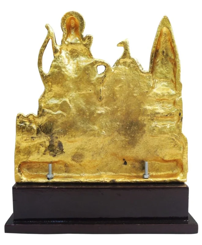 Aluminium Mandir for Home (Pooja Temple) (Ramji Ayodhya), 10 inch