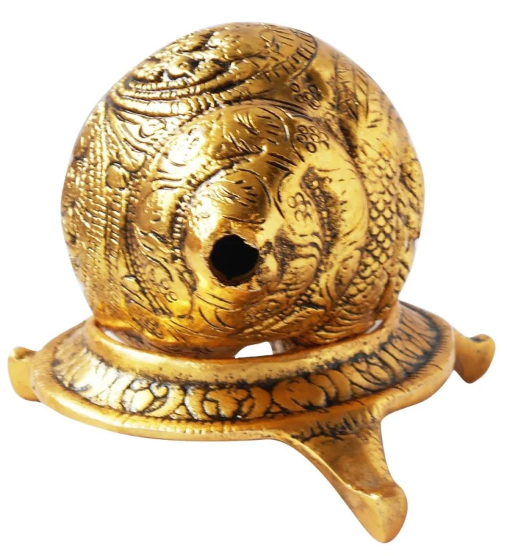 Aluminium Shankh for Pooja, 4.1 inch