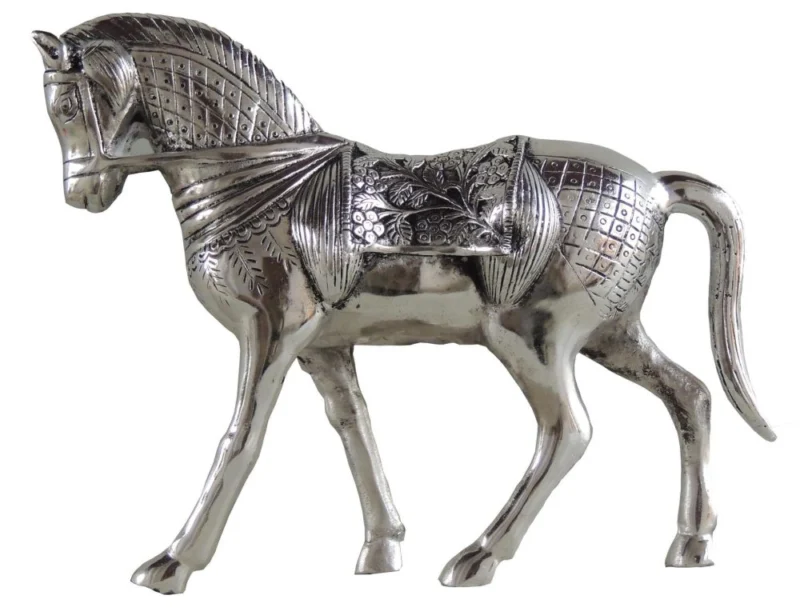 Aluminium Horse Showpiece, 10.2 inch, 2.24 kg – for Table Décor