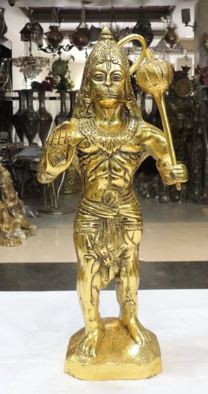 Hanuman Ji Idol in Aluminium, Standing, 16 inch